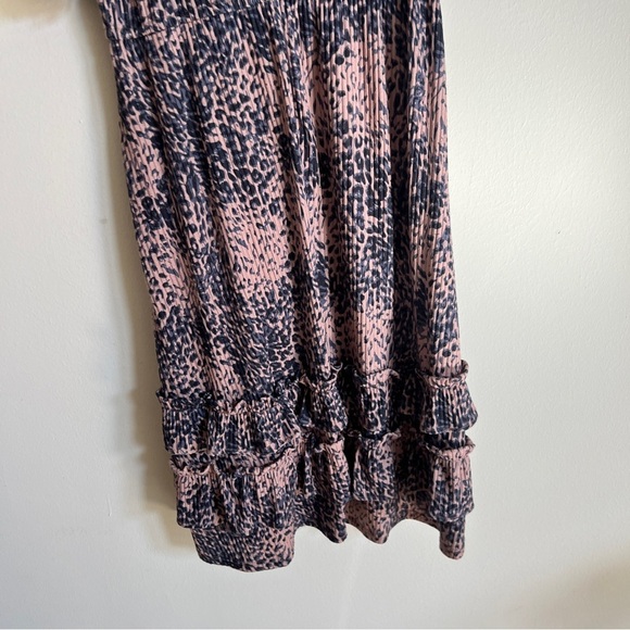 Anthropologie Hutch Adelia leopard print dress with ruffle details - Picture 6 of 7